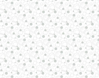 Effervescence Gray Circles Yardage by Sue Daley for Riley Blake Designs | C13731 GRAY