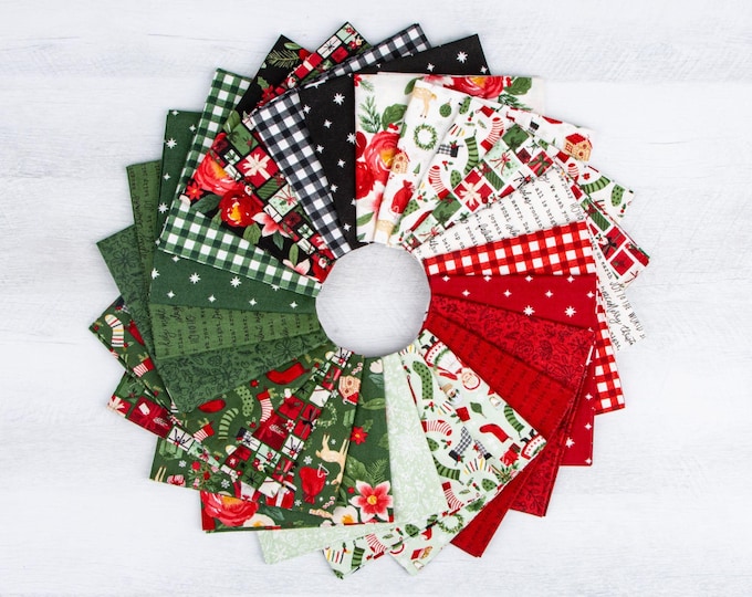 Charming Christmas Fat Quarter Bundle by Kelsey Carlson for Riley Blake ...