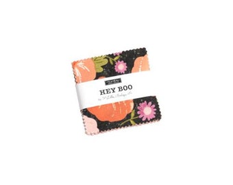 Hey Boo Mini Charm by Lella Boutique for Moda Fabrics | 5210MC | Precut Fabric Bundle