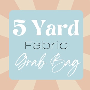 Five Yard Fabric Scrap Bag | High Quality Quilting Cottons Scrap Bag | Moda, Riley Blake, Art Gallery, Robert Kaufman | Two Size Options