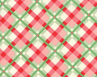 Swell (31122 18) Green Red Plaid by Urban Chiks