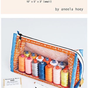 Boxy Clear Pouch Pattern by Aneela Hooey | AH 103