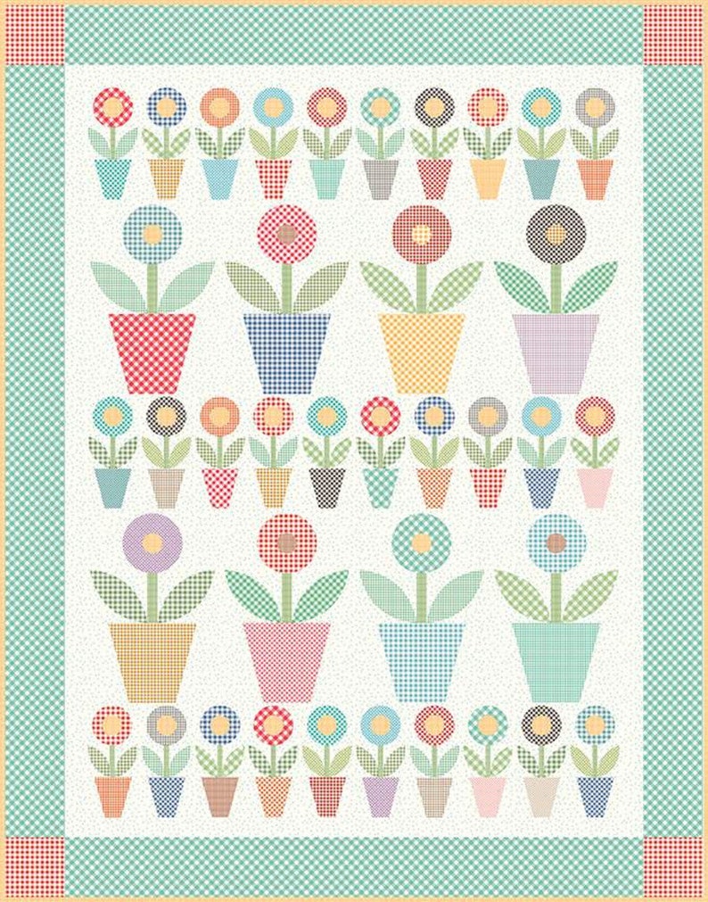Gingham Garden Quilt Kit by Lori Holt for Riley Blake Designs Etsy