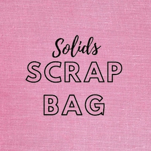 Solid Cottons Fabric Scrap Bag - Remnant Fabric Sale - Two Size Options!