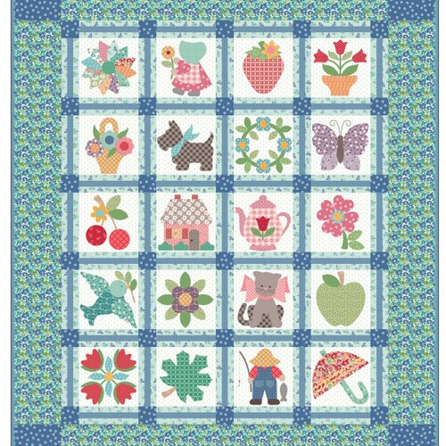 Calico Garden Quilt Kit by Lori Holt Etsy Australia