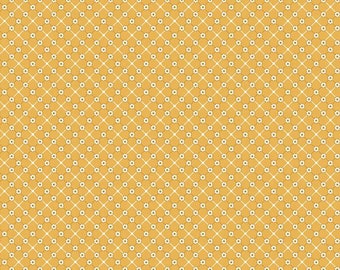 Bee Plaids Daisy Sunflower by Lori Holt for Riley Blake Designs | C12035 DAISY | Quilting Cotton Fabric