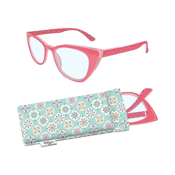 Lori Holt Stitchy Readers 5.0 Vintage Style Reading Glasses for Quilting Lori Holt Reading Glasses with Soft Case | ST-37389