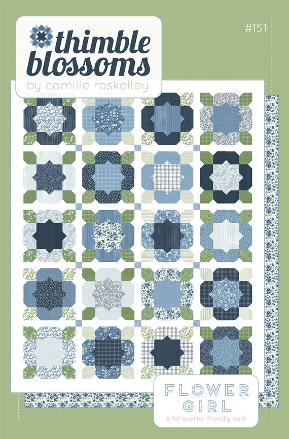 Flower Girl Quilt Pattern by Thimble Blossoms TB 151 FQ Etsy