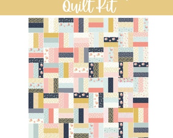 Flower Shop Quilt Kit featuring Daybreak Fabrics by Cotton and Joy | 48" x 54"