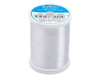 Hemline Crafting Sewing 100% Nylon Invisible Thread 200 Metres Clear