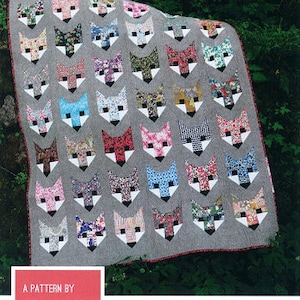 Fancy Fox Quilt Pattern by Elizabeth Hartman  | EH 009 | No applique, all piecing