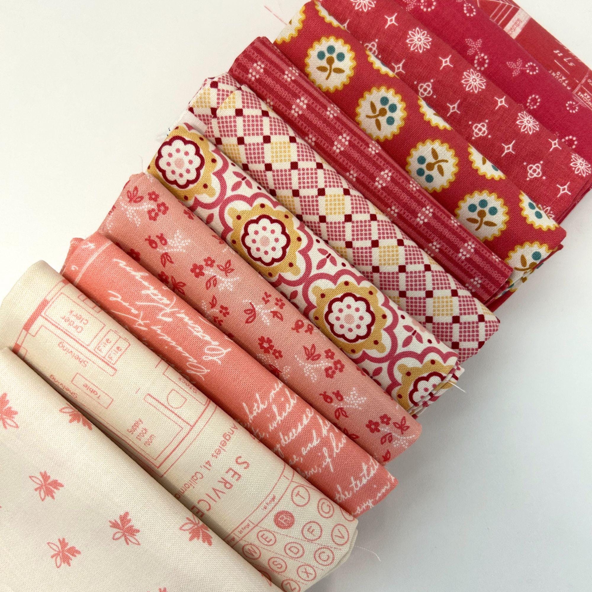 Lori Holt Custom Fat Quarter Bundle Pink by Lori Holt for Riley Blake ...