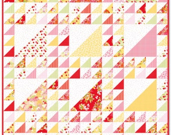 Going On A Picnic Quilt Kit using Picnic Florals by My Mind's Eye for Riley Blake Designs |60" x 80"