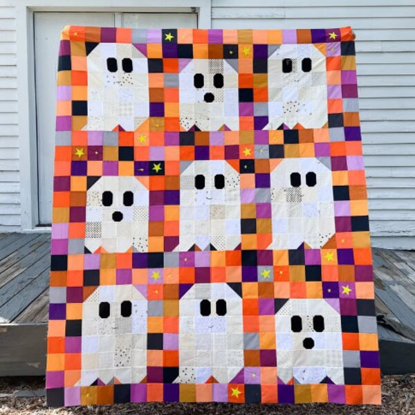 Ghost Party!! Quilt Kit by WoollyPetals | Join the Sew Along!