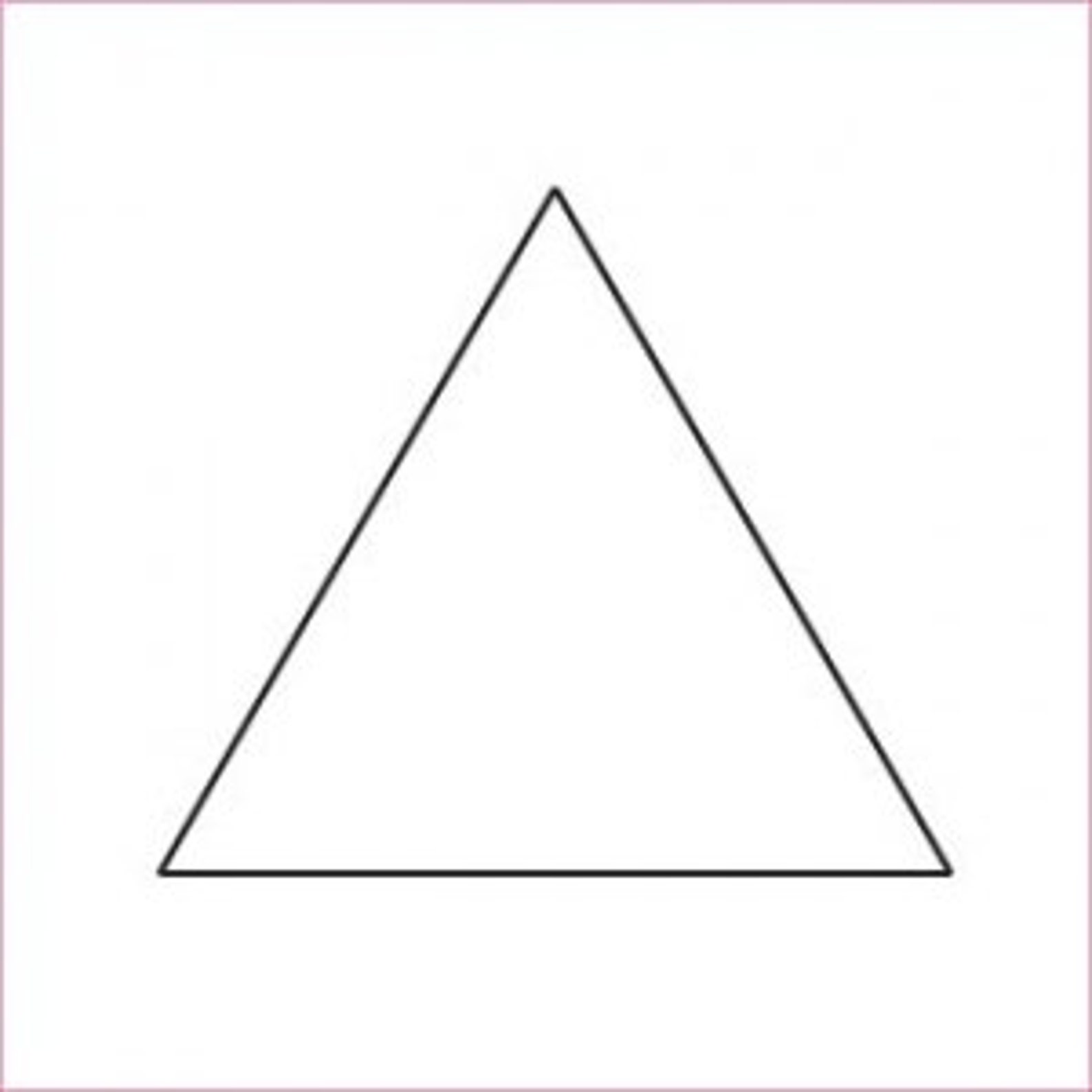 Template For Triangle Template For Triangle