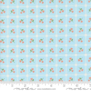 Dainty Meadow Picnic Petals Sky Yardage by Heather Briggs of My Sew Quilty Life for Moda Fabrics | 31742 22