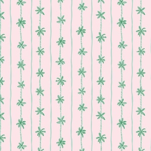 Forever Neverland Palm Stripe Pink Yardage by Jill Howarth for Riley Blake Designs | C15906-PINK