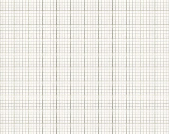 Journal Basics Gray Graph Paper Yardage by J Wecker Frisch for Riley Blake Designs | C13051 GRAY Cut Options Available