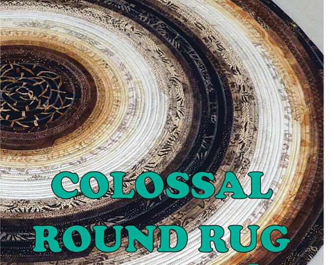 Colossal Round Jelly Roll Rug Pattern by RJ Designs RJD 130 Etsy