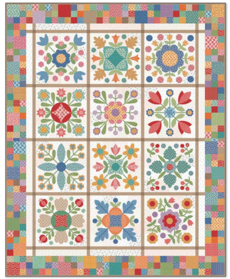 Prairie Meadow Sew Simple Shapes by Lori Holt of Bee in My Etsy