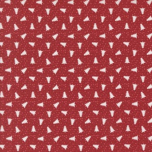 Berry And Pine Little Trees Cranberry Yardage by Lella Boutique for Moda Fabrics | 5245 14