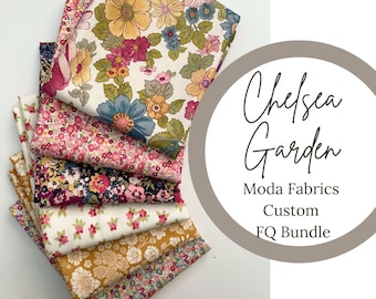 Chelsea Garden Curated Fat Quarter Bundle by Moda Fabrics | 6 Fat Quarters | Custom FQ Bundle