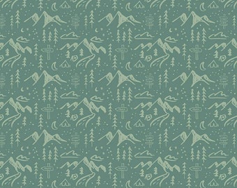 PRESALE Albion Green Mountains Yardage by Amy Smart for Riley Blake Designs | C14592 GREEN