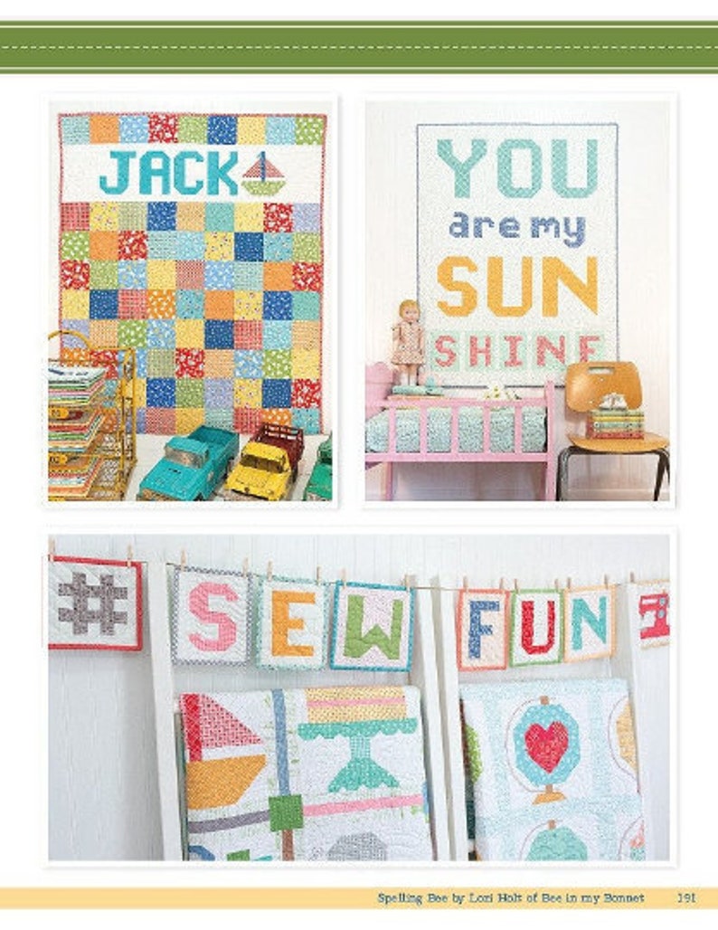 Spelling Bee Pattern Book by Lori Holt Etsy