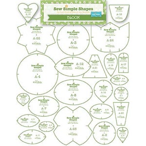 Bloom Sew Simple Shapes by Lori Holt of Bee In My Bonnet Template Rulers STTEMPLATE-1339