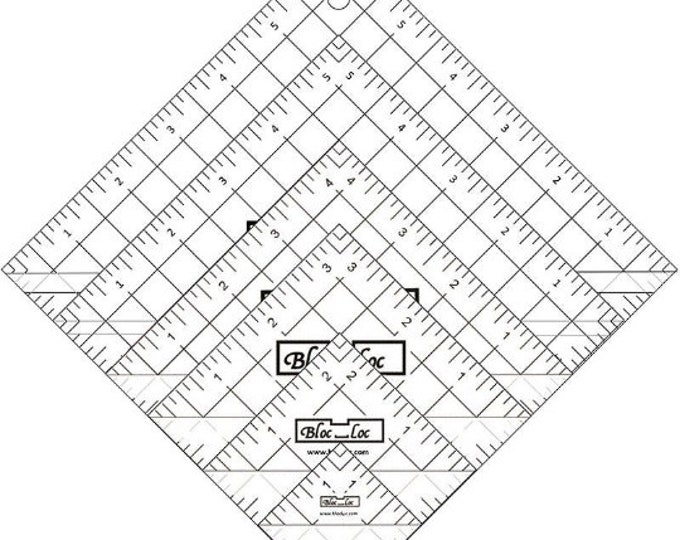 Bloc loc half square triangle ruler set 1 etsy