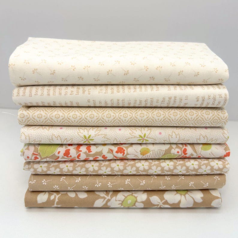 Summers End Custom Fat Quarter Bundle Brown by Fig Tree & Co for Moda ...