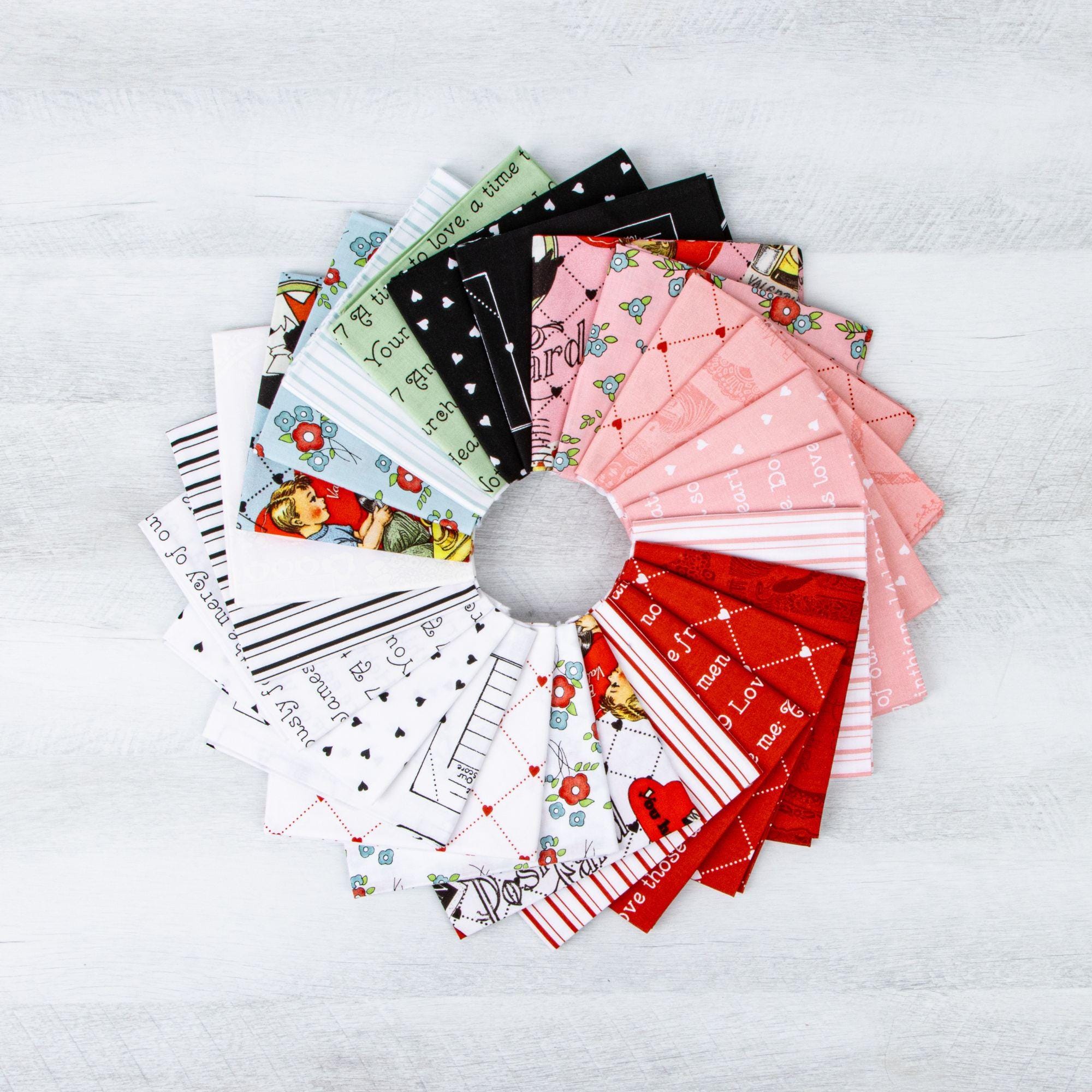 Take Heart Frame Blender Red Yardage by J. Wecker Frisch for Riley ...
