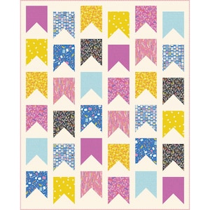 Bookmarks Custom Quilt Kit With Salutations by Rashida Coleman Hale | Pattern by Cotton and Joy