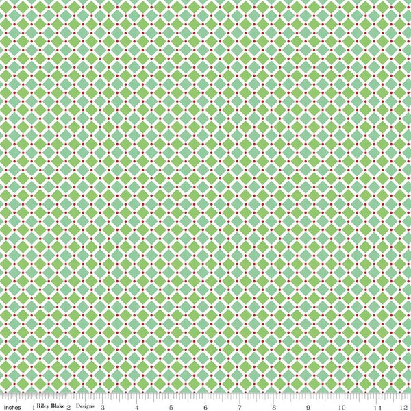 Cozy Christmas Cozy Square SALE (C5366-Green) 1/2 yard