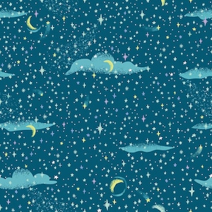 Forever Neverland Pixie Dust Night Yardage by Jill Howarth for Riley Blake Designs | C15905-NIGHT