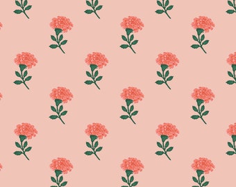 Rifle Paper Vintage Garden Pink Marisol Yardage by Cotton and Steel Fabrics |RP1005 P13
