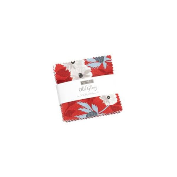 Old Glory MIni Charm by Lella Boutique for Moda Fabrics | 5200MC | Precut Fabric Bundle