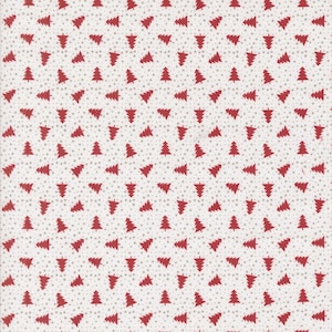 Berry And Pine Little Trees Snow Yardage by Lella Boutique for Moda Fabrics | 5245 11