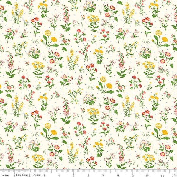 Liberty of London Woodland Walk Hillside Adventure Autumn Meadow B Yardage by Liberty Fabrics |016668119B