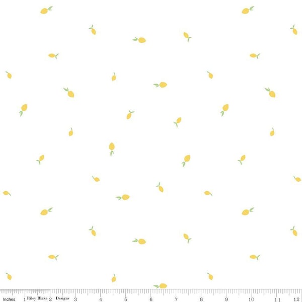 Hush Hush 3 Lemon Zest Yardage by Fran Gullick Collaborative Collection for Riley Blake Designs | C14064 LEMON