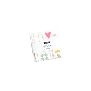 Shine Mini Charm Pack by Sweetwater for Moda Fabrics | 42 Precut 2/5&quot; Squares | 55670MC