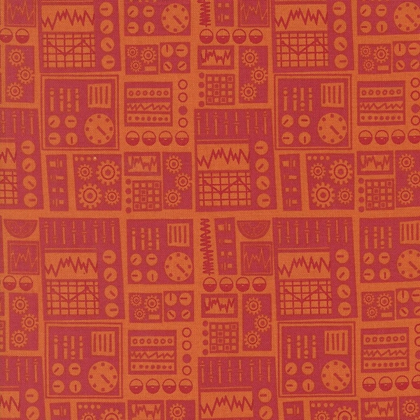 321 yardas de Blast Off Mars de Stacy Iest Hsu para Moda Fabrics / 20953 20