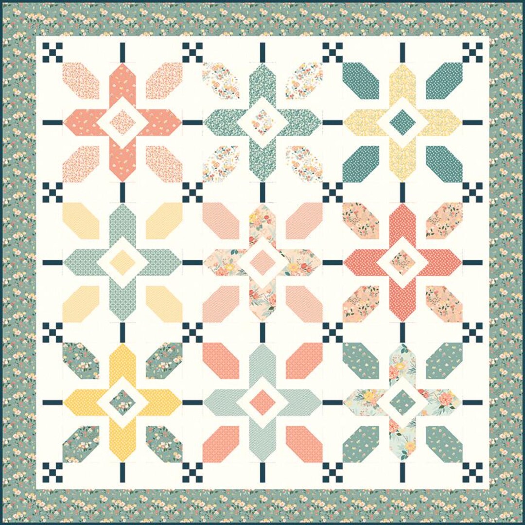 Pop of Spring Quilt Pattern by Sandy Gervais for Riley Blake Designs ...