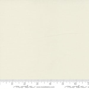 Bella Solids Porcelain Yardage by Moda Fabrics  | Solid Quilting Cotton | 9900 182