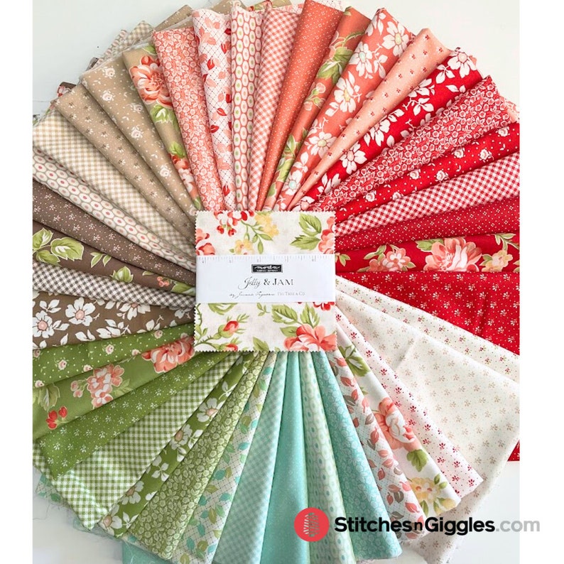 Jelly and Jam Twine Summer Bloomers Yardage de Fig Tree para Moda Fabrics / 20490 20 / Opciones de corte disponibles Algodón acolchado imagen 3