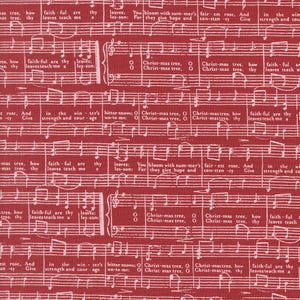 Berry And Pine O Christmas Tree Cranberry Yardage by Lella Boutique for Moda Fabrics | 5244 14