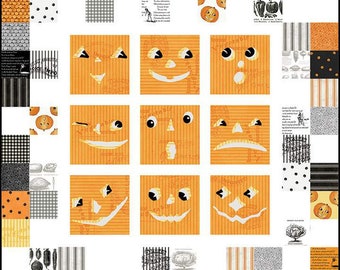 PRESALE Pumpkin Patch Jacks Boxed Quilt Kit by J Wecker Frisch for Riley Blake Designs | 50" x 50"