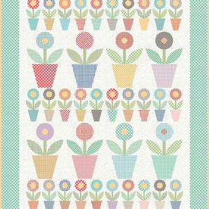 SALE Gingham Garden Quilt Pattern by Lori Holt of Bee in my Bonnet for Riley Blake Designs P120-GINGHAMGARDEN image 1