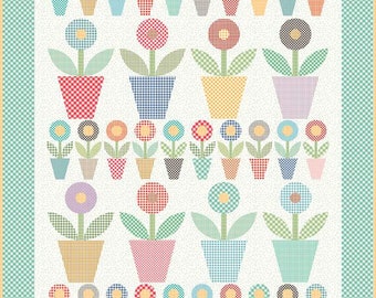 SALE! Gingham Garden Quilt Pattern by Lori Holt of Bee in my Bonnet for Riley Blake Designs | #P120-GINGHAMGARDEN