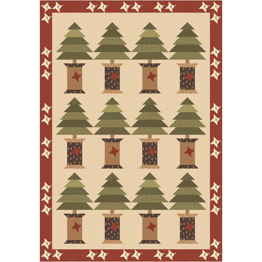 Noble Spools Pattern Noble Spools Quilt Boxed Kit With Sewing Your Oats by Karen Walker for ...